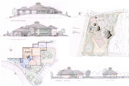 A green, sustainable land planning and building design for a new Recreation Center.